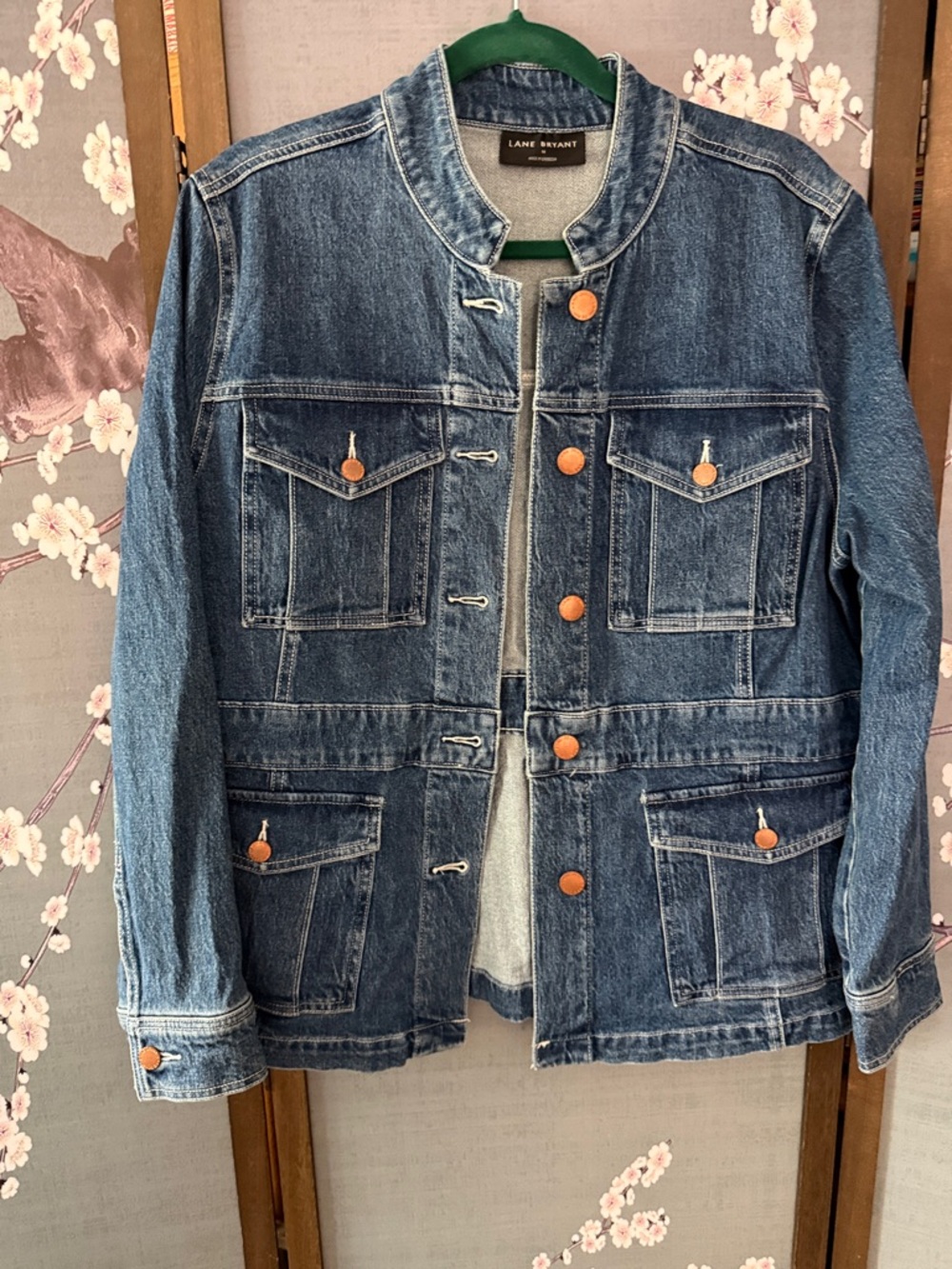 Lane Bryant Blue Washed Denim Jacket New without tags never worn